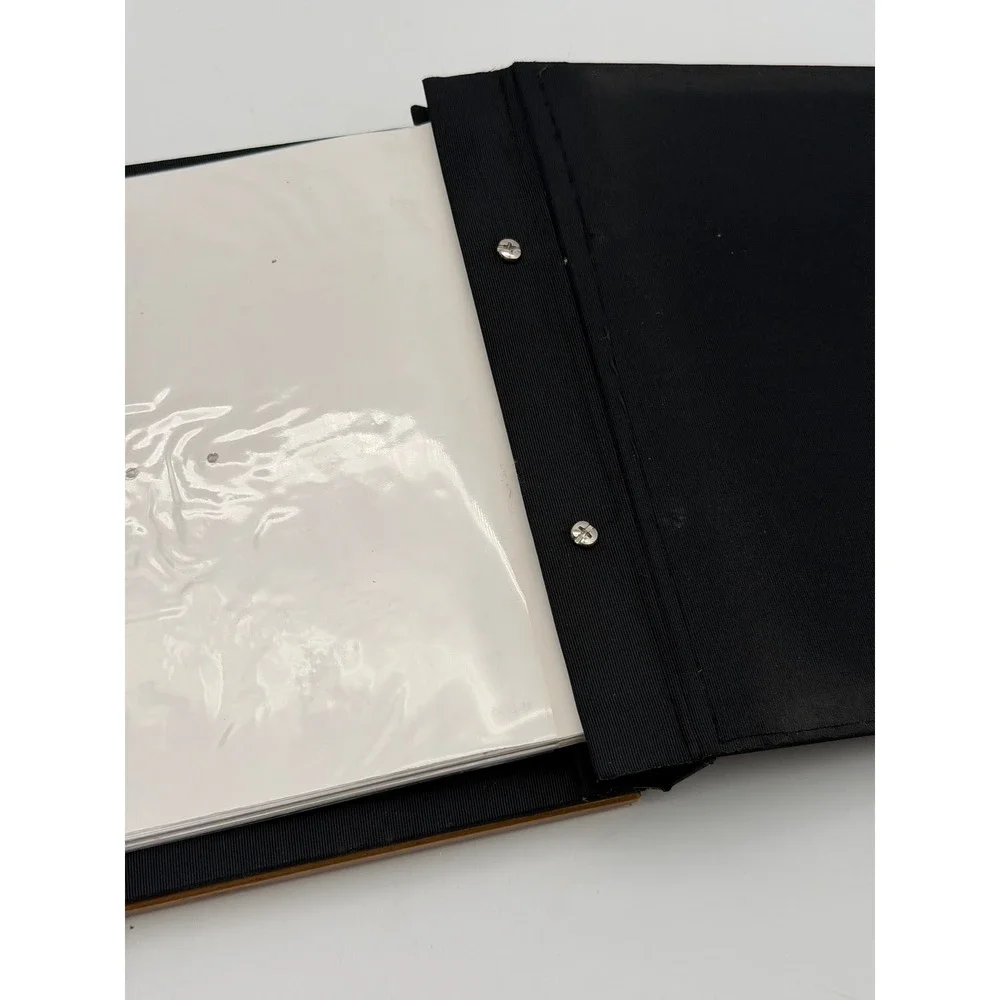 Vintage Floral Gold Leaf Photo Album Picture Frame Cover Rose Vine Shabby Chic